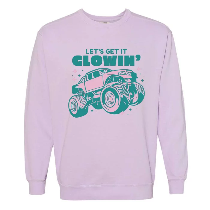 Let It Glowin Monster Truck Garment-Dyed Sweatshirt