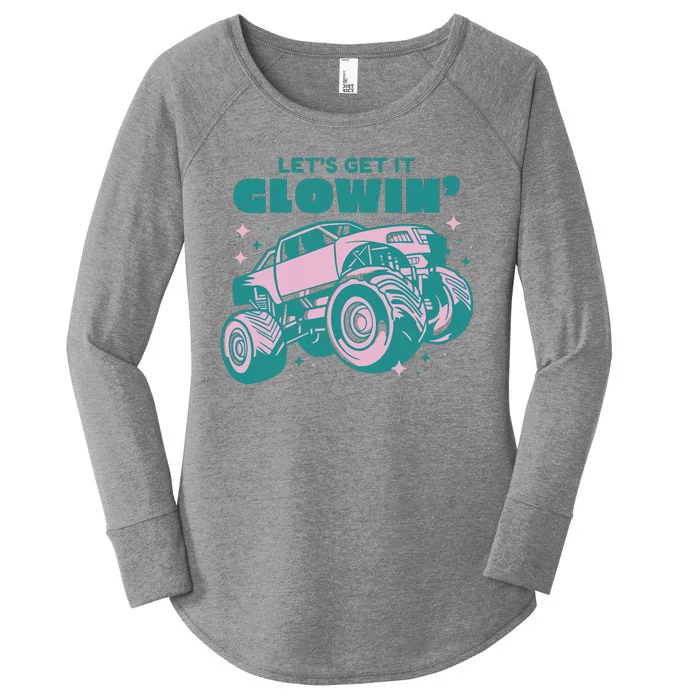 Let It Glowin Monster Truck Women's Perfect Tri Tunic Long Sleeve Shirt