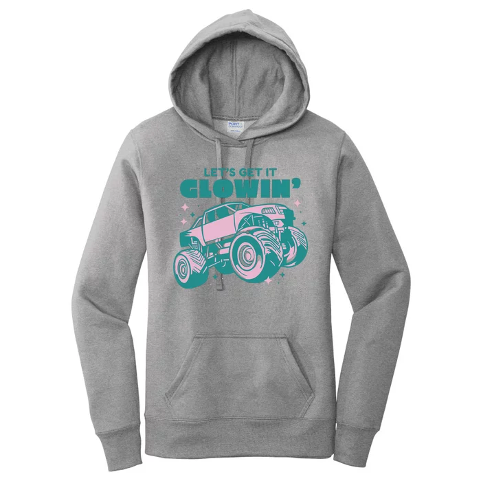 Let It Glowin Monster Truck Women's Pullover Hoodie