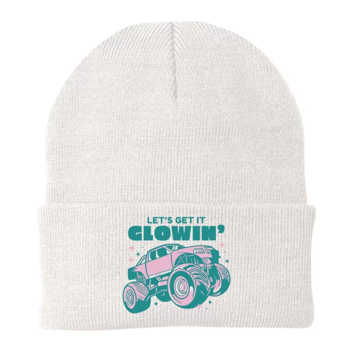 Let It Glowin Monster Truck Knit Cap Winter Beanie