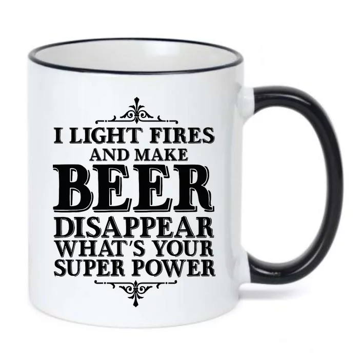 Light Fires And Make Beer Disappear Black Color Changing Mug