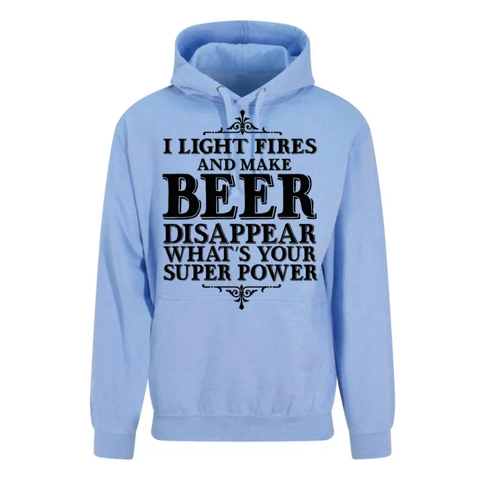 Light Fires And Make Beer Disappear Unisex Surf Hoodie