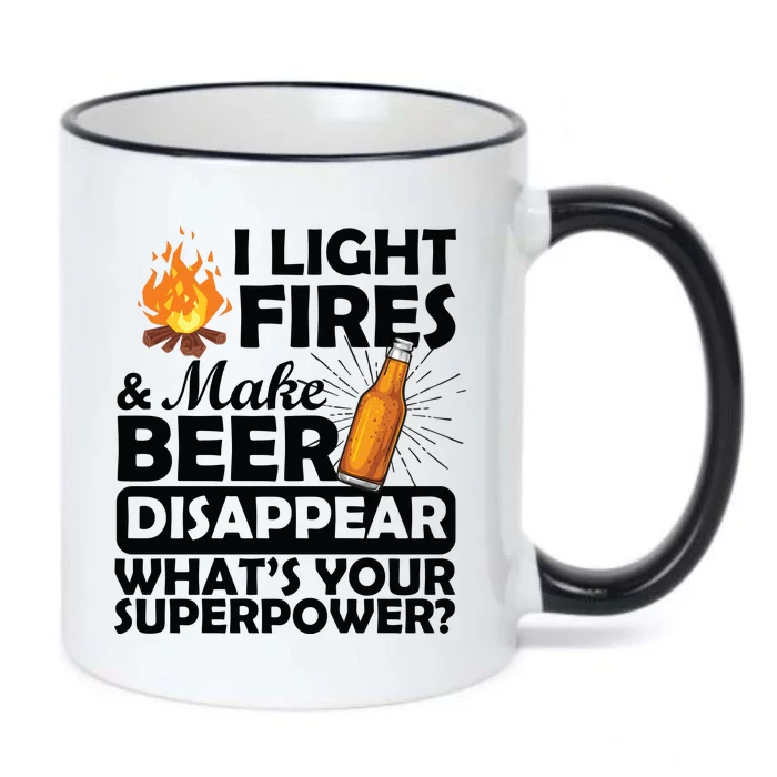 Light Fires Make Beer Disappear Superpower Black Color Changing Mug