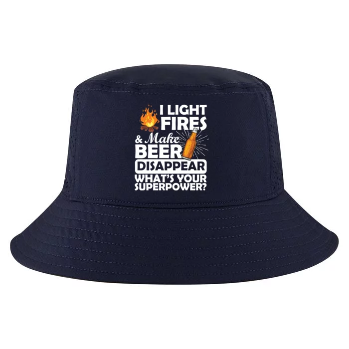 Light Fires Make Beer Disappear Superpower Cool Comfort Performance Bucket Hat