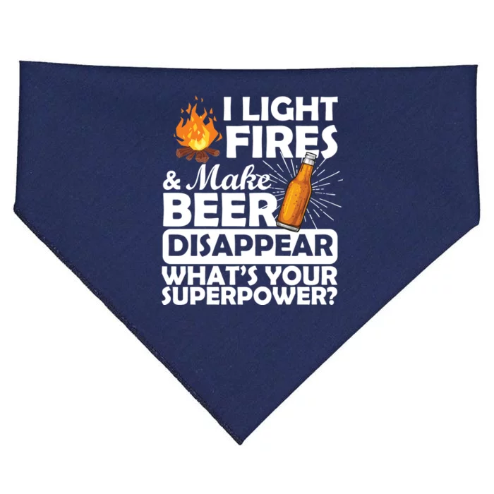 Light Fires Make Beer Disappear Superpower USA-Made Doggie Bandana