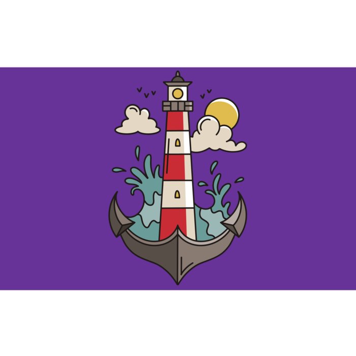 Lighthouse Anchor Ocean Bumper Sticker