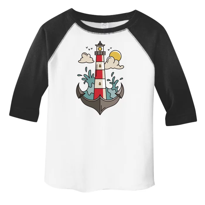 Lighthouse Anchor Ocean Toddler Fine Jersey T-Shirt