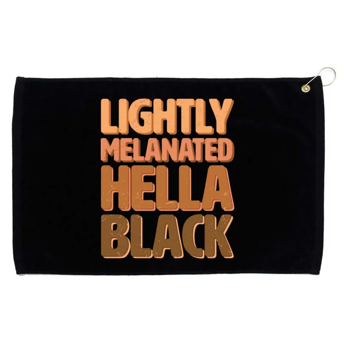 Lightly Melanated Hella Black Grommeted Golf Towel