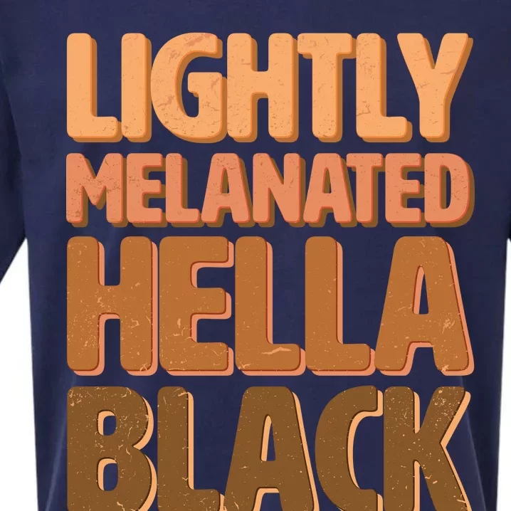 Lightly Melanated Hella Black Sueded Cloud Jersey T-Shirt