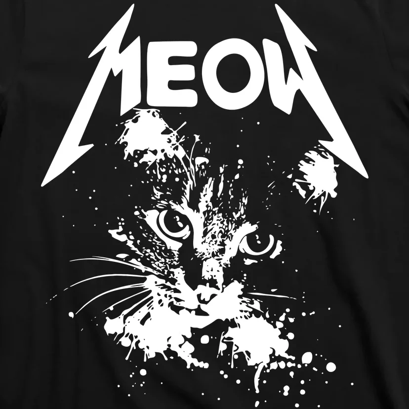 Lightning Cat Meow Logo T-Shirt