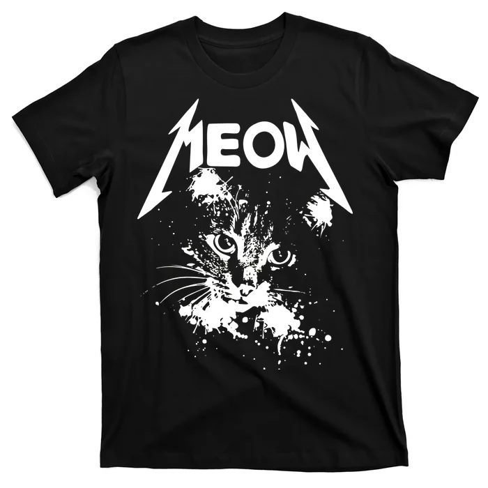 Lightning Cat Meow Logo T-Shirt