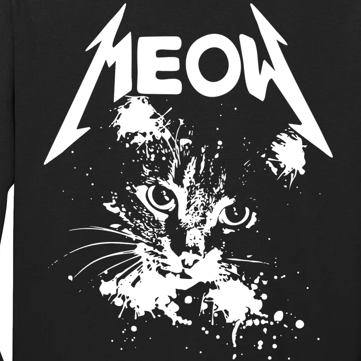 Lightning Cat Meow Logo Tall Long Sleeve T-Shirt