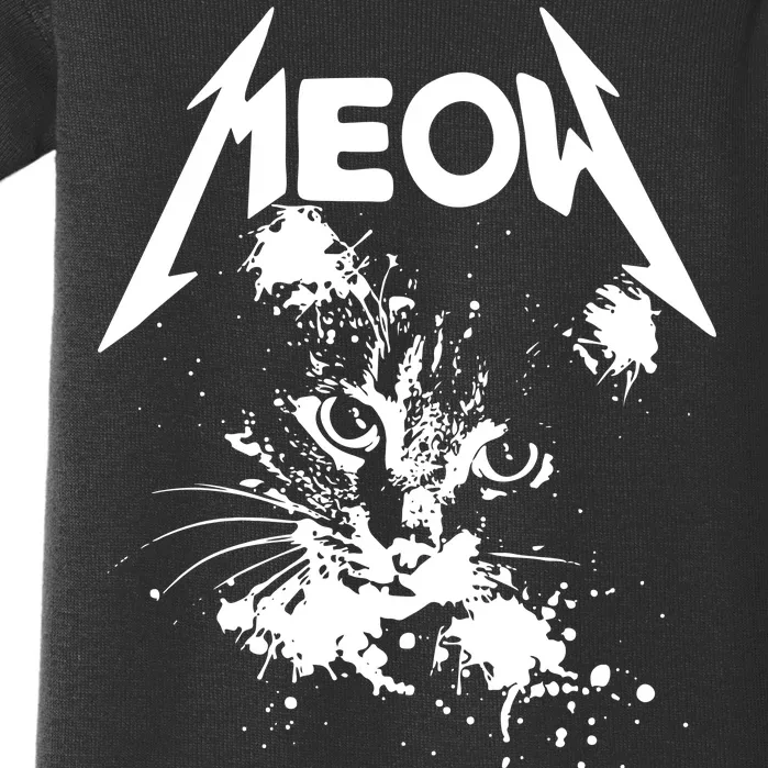 Lightning Cat Meow Logo Baby Bodysuit