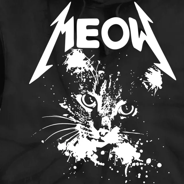 Lightning Cat Meow Logo Tie Dye Hoodie