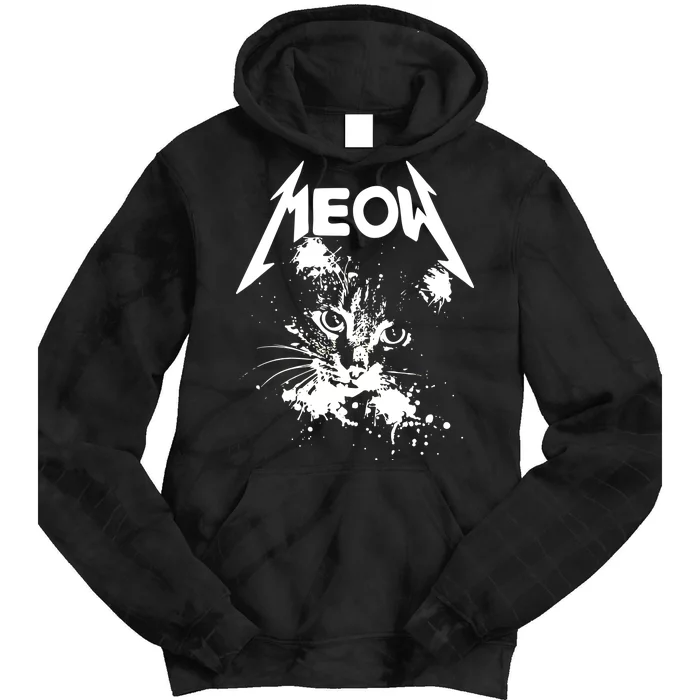 Lightning Cat Meow Logo Tie Dye Hoodie