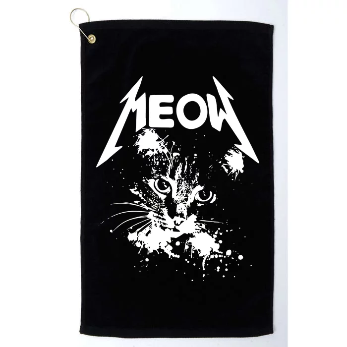 Lightning Cat Meow Logo Platinum Collection Golf Towel