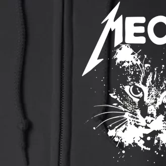 Lightning Cat Meow Logo Full Zip Hoodie