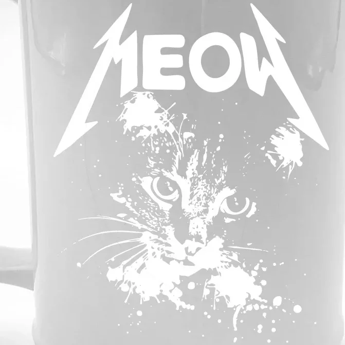 Lightning Cat Meow Logo Front & Back Beer Stein