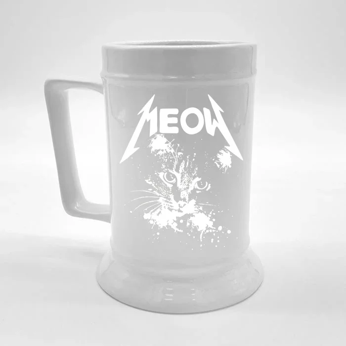 Lightning Cat Meow Logo Front & Back Beer Stein