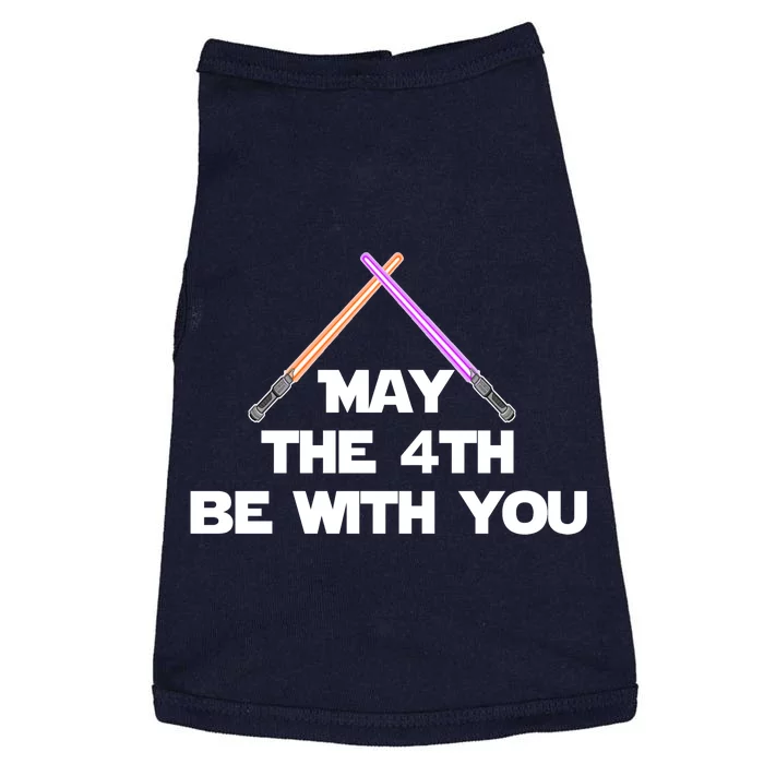 Lightsaber May The 4th Be With You Funny Doggie Tank