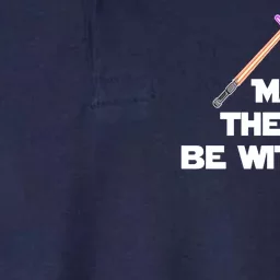 Lightsaber May The 4th Be With You Funny Softstyle Adult Sport Polo