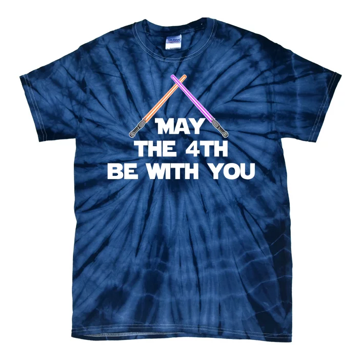 Lightsaber May The 4th Be With You Funny Tie-Dye T-Shirt