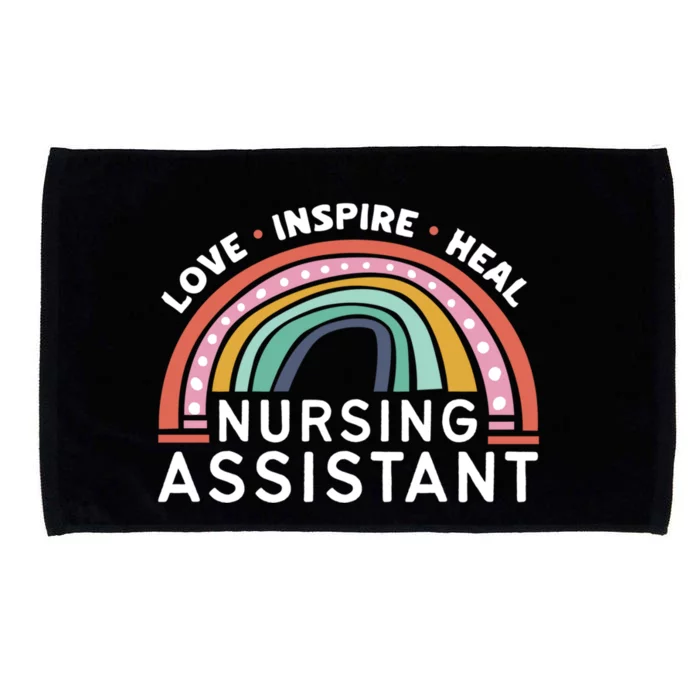 Love Inspire Heal Nursing Assistant Medicine Healthcare Gift Microfiber Hand Towel