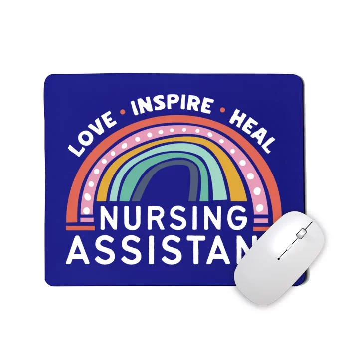 Love Inspire Heal Nursing Assistant Medicine Healthcare Gift Mousepad