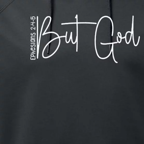 Life Is Hard But God Is Good Christian Faith Jesus God Lover Performance Fleece Hoodie