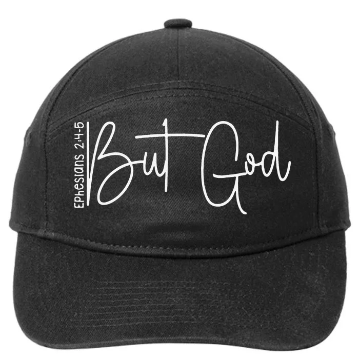 Life Is Hard But God Is Good Christian Faith Jesus God Lover 7-Panel Snapback Hat