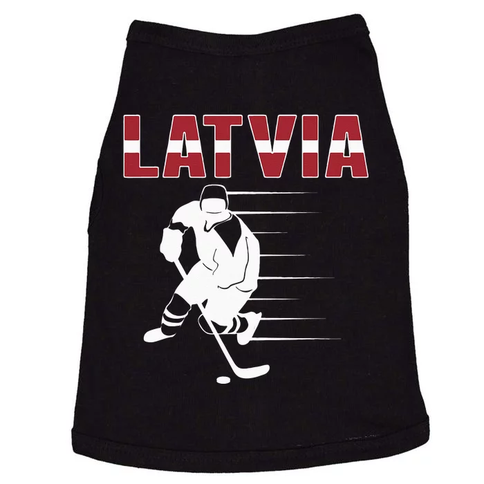 Latvia Ice Hockey Fans Jersey Latvian Hockey Team Supporter Doggie Tank