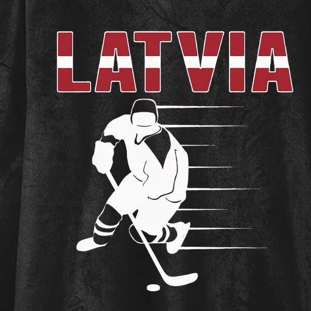 Latvia Ice Hockey Fans Jersey Latvian Hockey Team Supporter Hooded Wearable Blanket