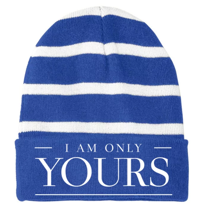 Liebling Ich Hörre Nur Dir Meaningful Gift Love Design Gift Striped Beanie with Solid Band