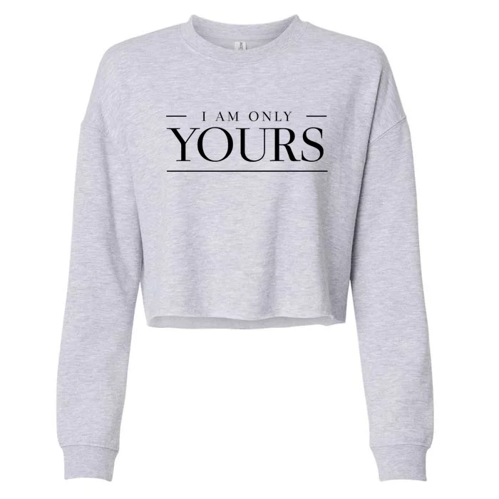 Liebling Ich Hörre Nur Dir Meaningful Gift Love Design Gift Cropped Pullover Crew