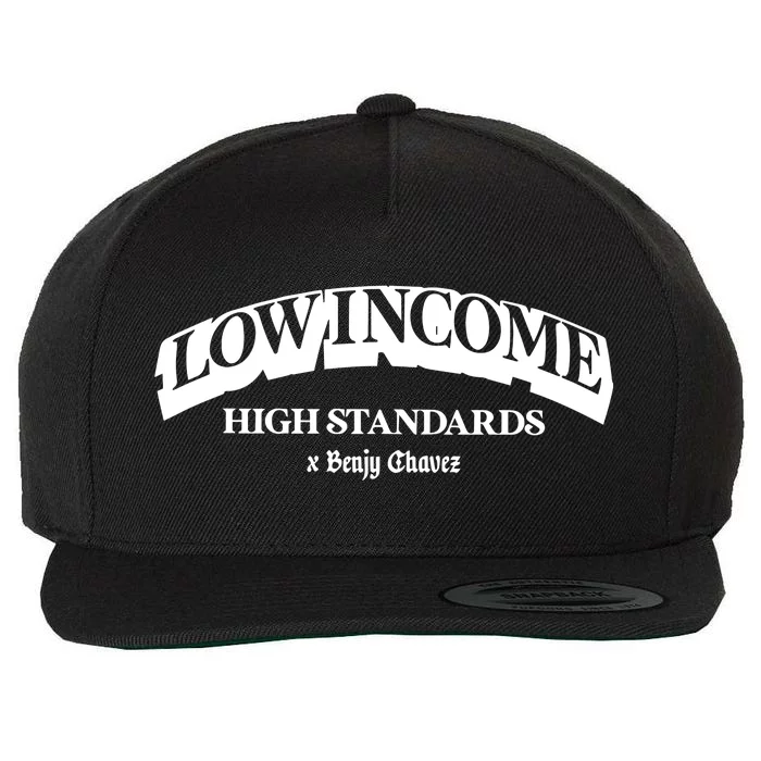 Low Income High Standards Limited Wool Snapback Cap