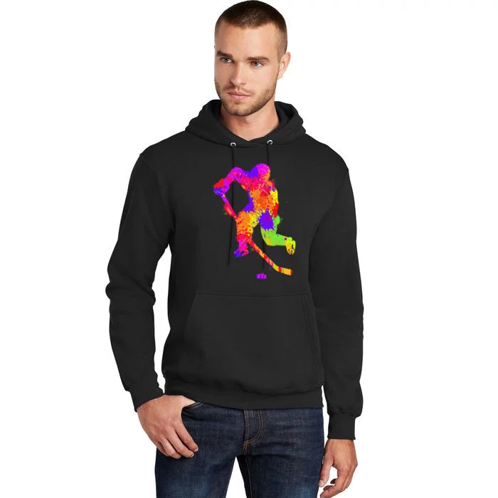 Love Ice Hockey Girls Hockey Gifts Ice Hockey Tall Hoodie