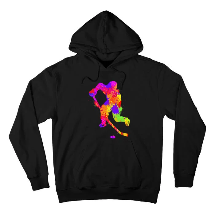 Love Ice Hockey Girls Hockey Gifts Ice Hockey Tall Hoodie