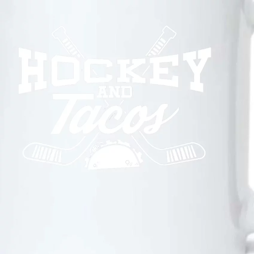 Love Ice Hockey Love Tacos Gift Design Idea Mexican Black Color Changing Mug