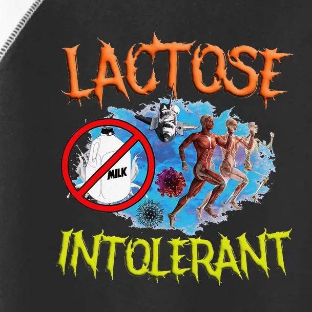 Lactose Intolerant Ironic Sarcastic Funny Humor Cringe Meme Toddler Fine Jersey T-Shirt