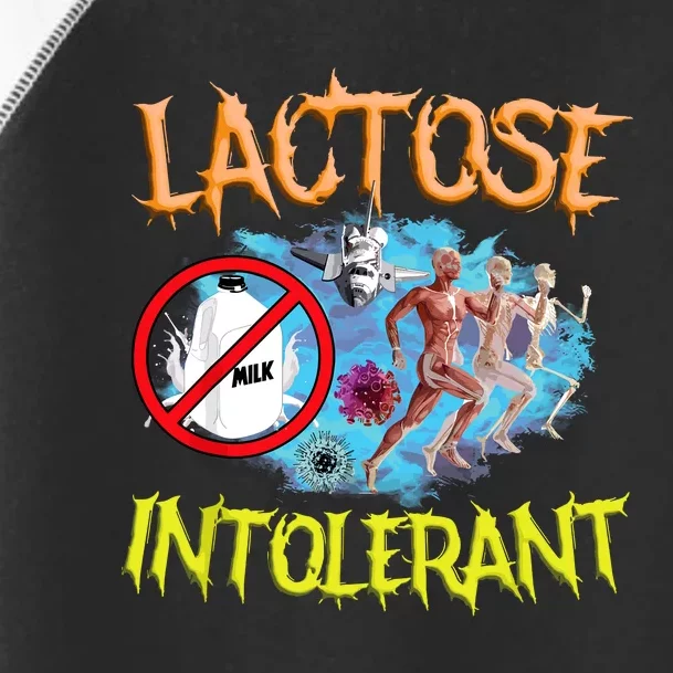 Lactose Intolerant Ironic Sarcastic Funny Humor Cringe Meme Toddler Fine Jersey T-Shirt