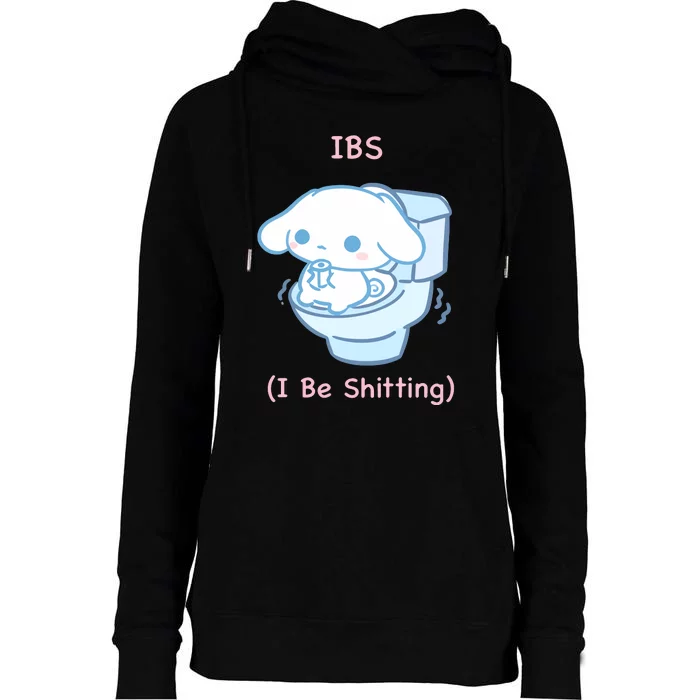 Limited Ibs I Be Shitting Womens Funnel Neck Pullover Hood