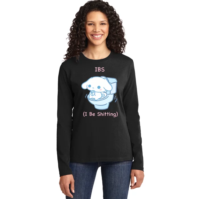 Limited Ibs I Be Shitting Ladies Long Sleeve Shirt