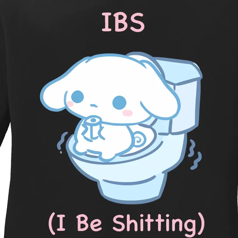 Limited Ibs I Be Shitting Ladies Long Sleeve Shirt