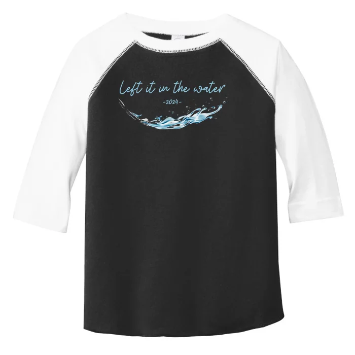 Left It In The Water Christian Water Baptism 2024 Toddler Fine Jersey T-Shirt