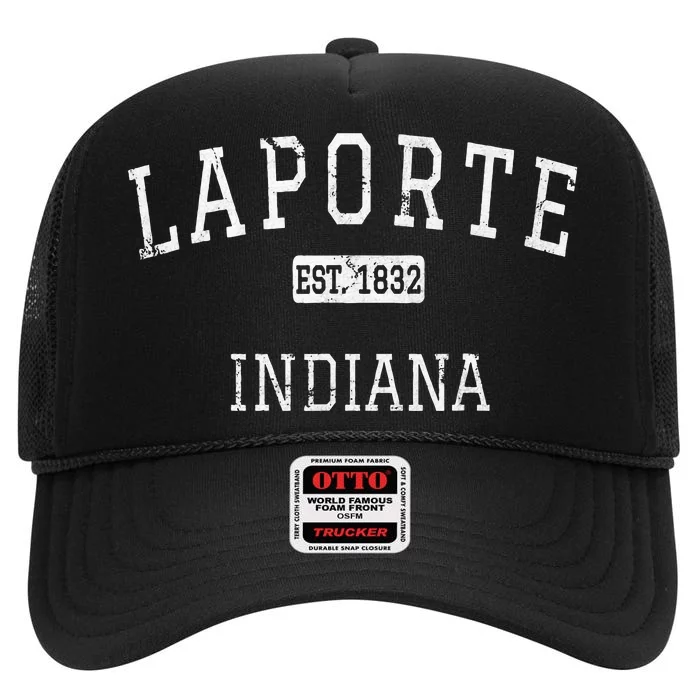 Laporte Indiana In Vintage High Crown Mesh Trucker Hat