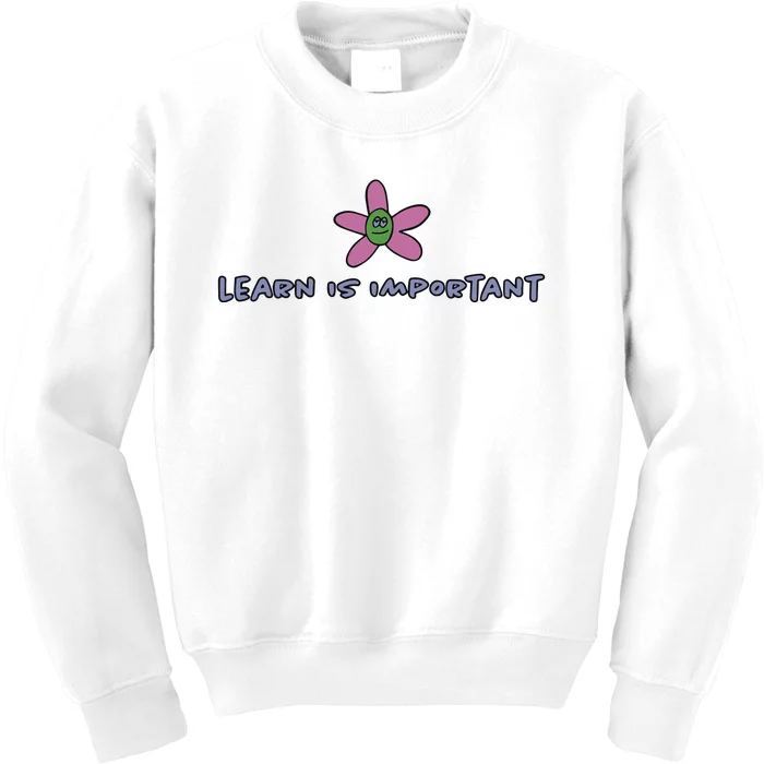 Learn Is Important Kids Sweatshirt