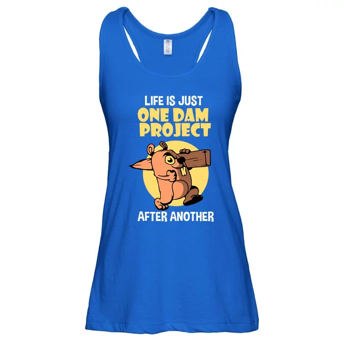 Life Is Just One Dam Project After Another Ladies Essential Flowy Tank