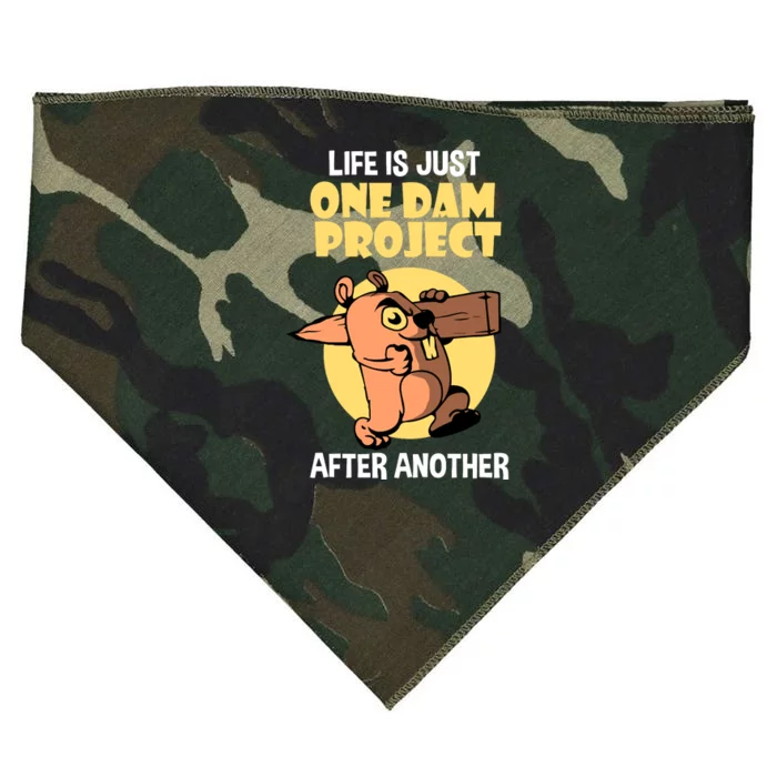 Life Is Just One Dam Project After Another USA-Made Doggie Bandana