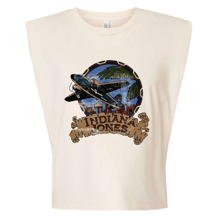 Lucasfilm I.N.D.I.A.N.A J.O.N.E.S Adventure Plane Vintage Garment-Dyed Women's Muscle Tee