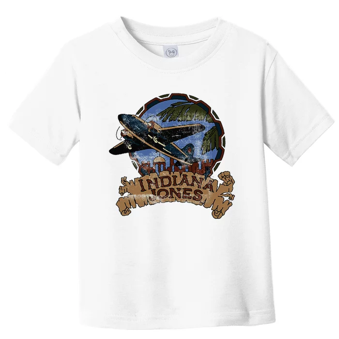 Lucasfilm I.N.D.I.A.N.A J.O.N.E.S Adventure Plane Vintage Toddler T-Shirt